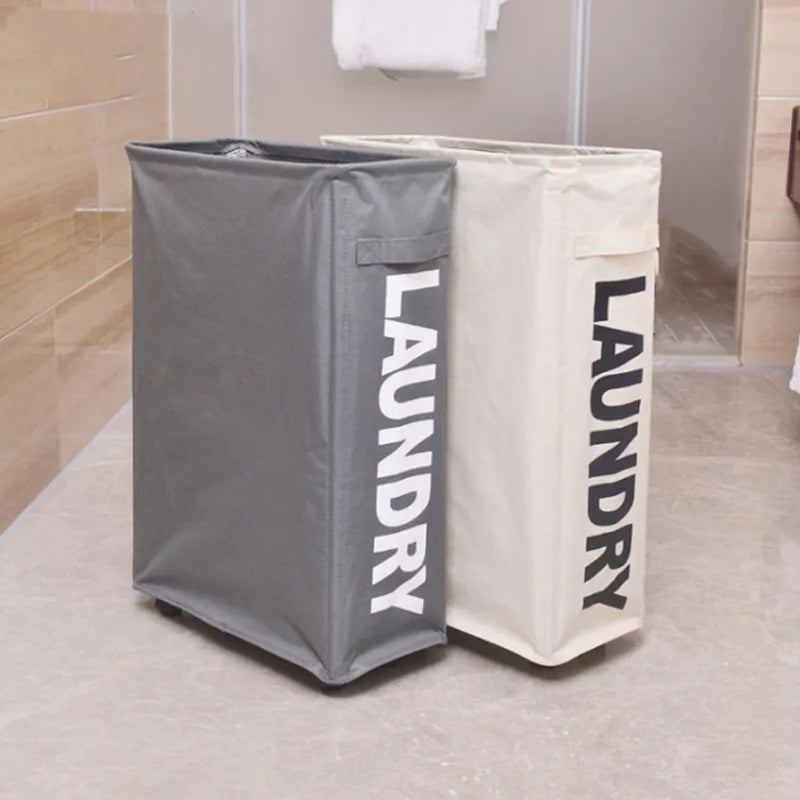 Roller Dirty Clothes Basket Clothes Storage Bag Yoga Storage Basket Household Classification Box Foldable Laundry Basket