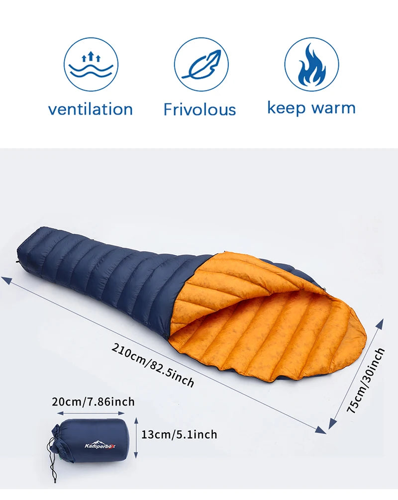 Kamperbox Ultralight Down Sleeping Bag Camping Outdoor Camping Sleeping Bag Down UL250