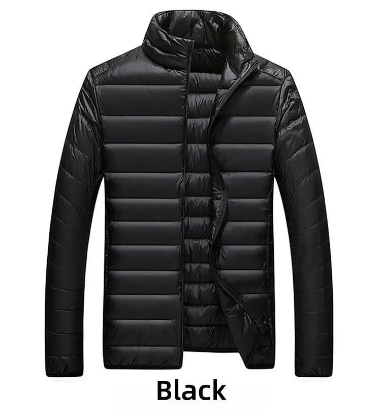 UETEEY Autumn Winter New Ultra Light White Duck Down Jacket Men Waterproof Casual Outdoor Portable Lightweight Male Padded Coats