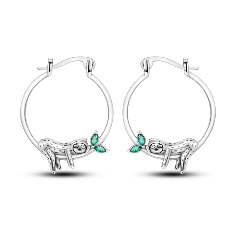 Bulbusbow 925 Sterling Silver Flower Dream Catcher Hoop Earrings for Women