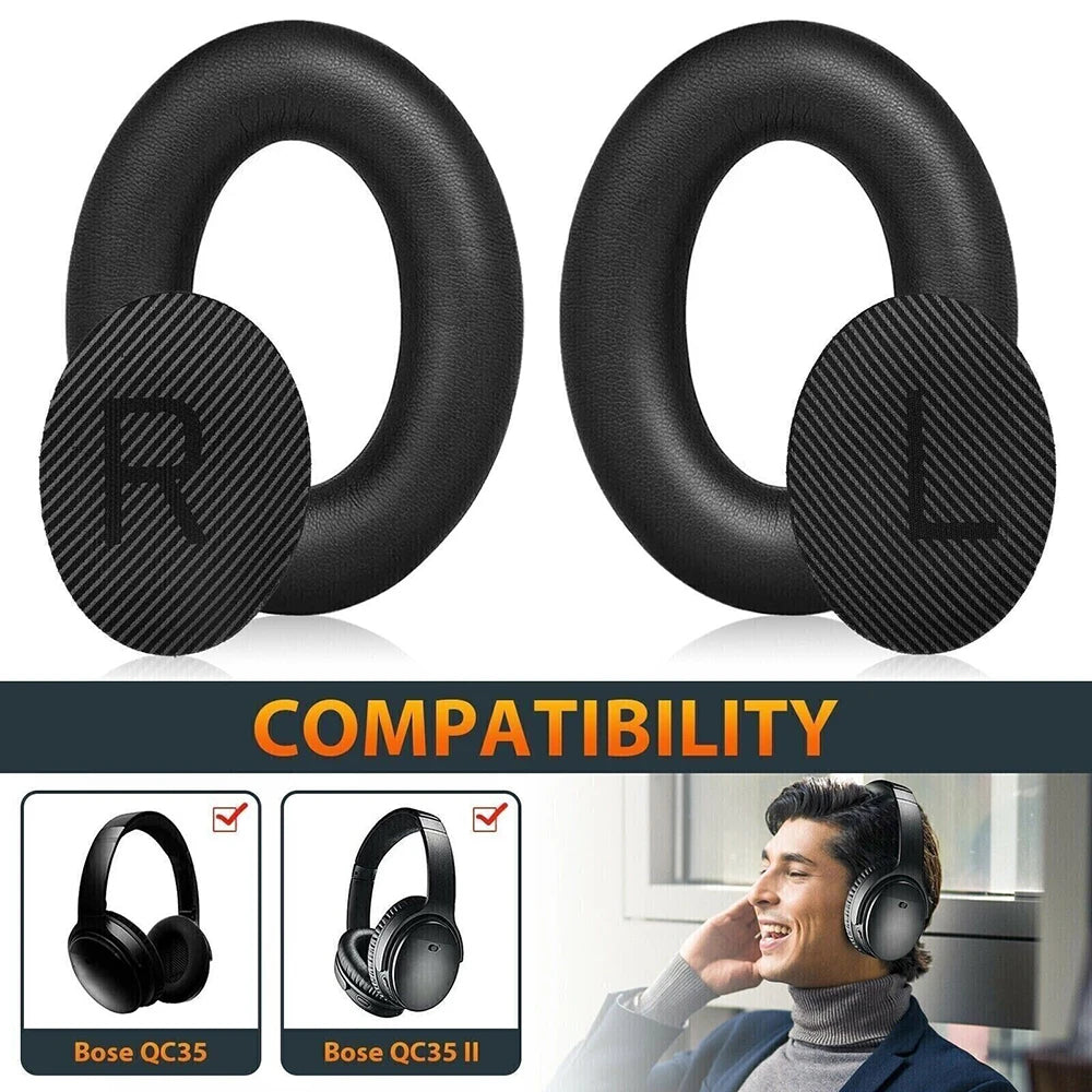 وسائد أذن بديلة ووسائد أذن وعصابة رأس لسماعات الرأس Bose QuietComfort QC 2 15 25 35 وسائد أذن QC35 QC2 QC15 QC25