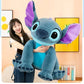 Disney Giant Size Lilo&stitch Plush Stuffed Doll Cartoon Kawaii Animal Couple Sleeping Pillow Softmaterial Toy For Children Gift