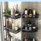 Bathroom Shelf Makeup Storage Organizer Aluminum Alloy Shampoo Rack Shower Shelf Bathroom Accessories No Drill Wall Shelf