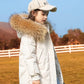 RAISE 2024 Winter Down Jackets For Grils 5-14Y Kids Junior Girl Parkas Real Raccoon Fur Solid Waterbreaker Babys Girls Outerwear