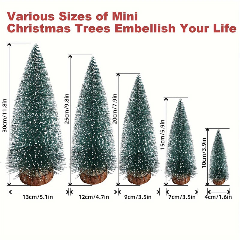 Christmas Decoration Xmas Tree Small Cedar Pine For Home Room Decor Halloween Party New Year 2024 Navidad Ornaments Accessories