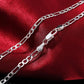 40-75cm 925 sterling Silver 16-30 Inches fine 4MM chain Necklaces for women fashion party wedding Jewelry Christmas gifts