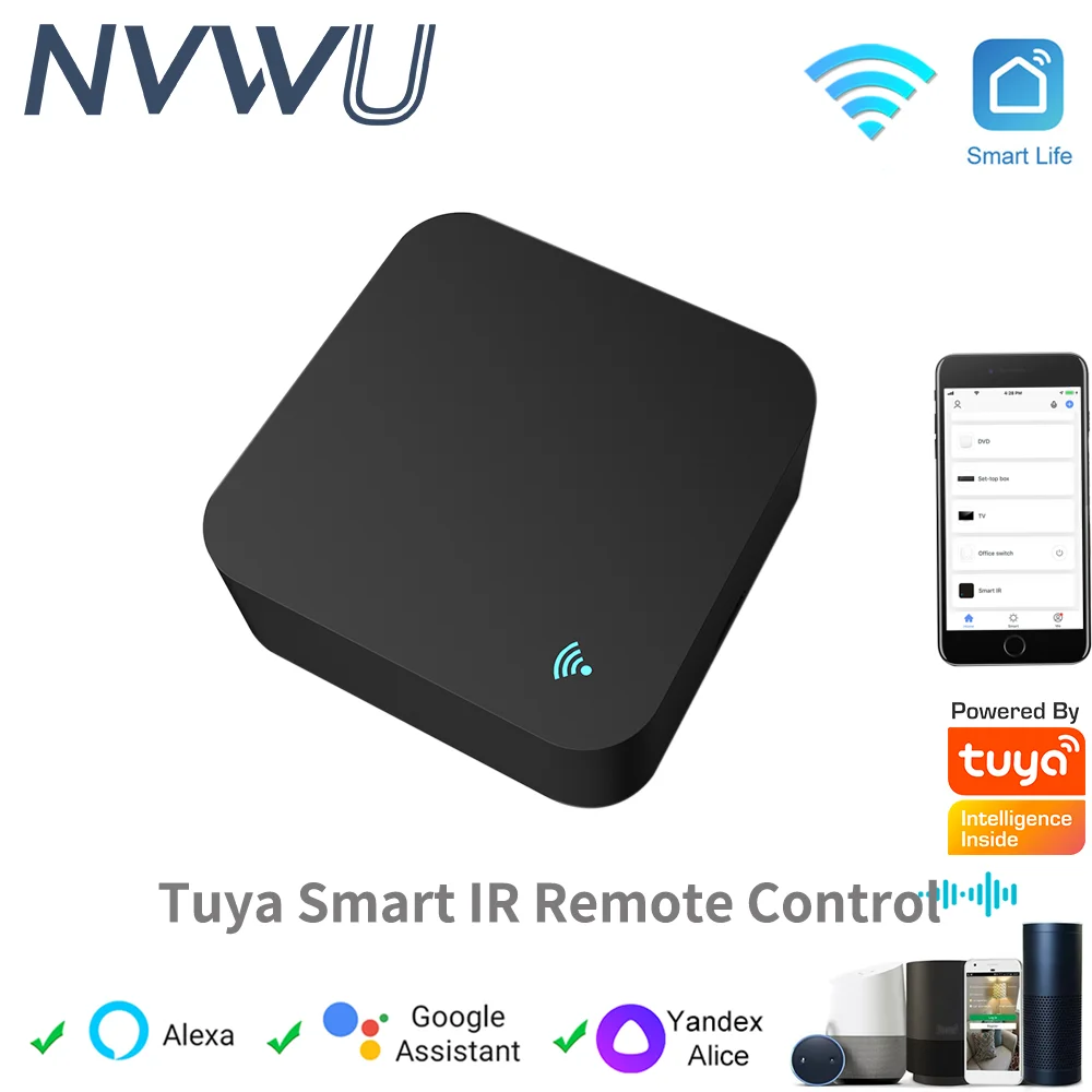 Tuya Smart 通用红外遥控器，适用于电视空调的智能家居自动化，可与 Alexa Google Home 配合使用