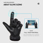 BISON DENIM Men Sheepskin Gloves Winter Thermal Touchscreen Full-finger Mittens Ultralight Windproof Gloves For Driving Riding