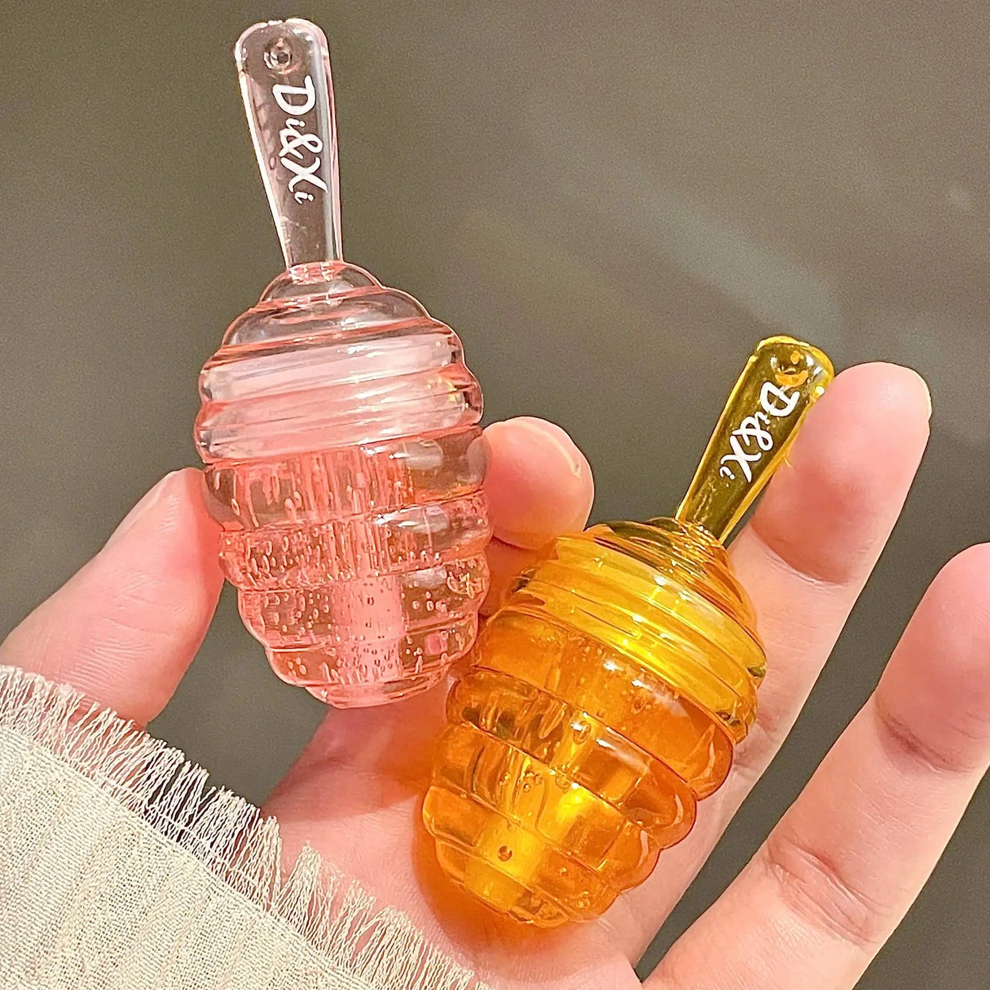 Honey Pot Lip Oil Fresh Fruit Lip Balm Long Lasting Moisturizing Clear Lip Oil Liquid Lipstick Lip Gloss Makeup Cosmetics