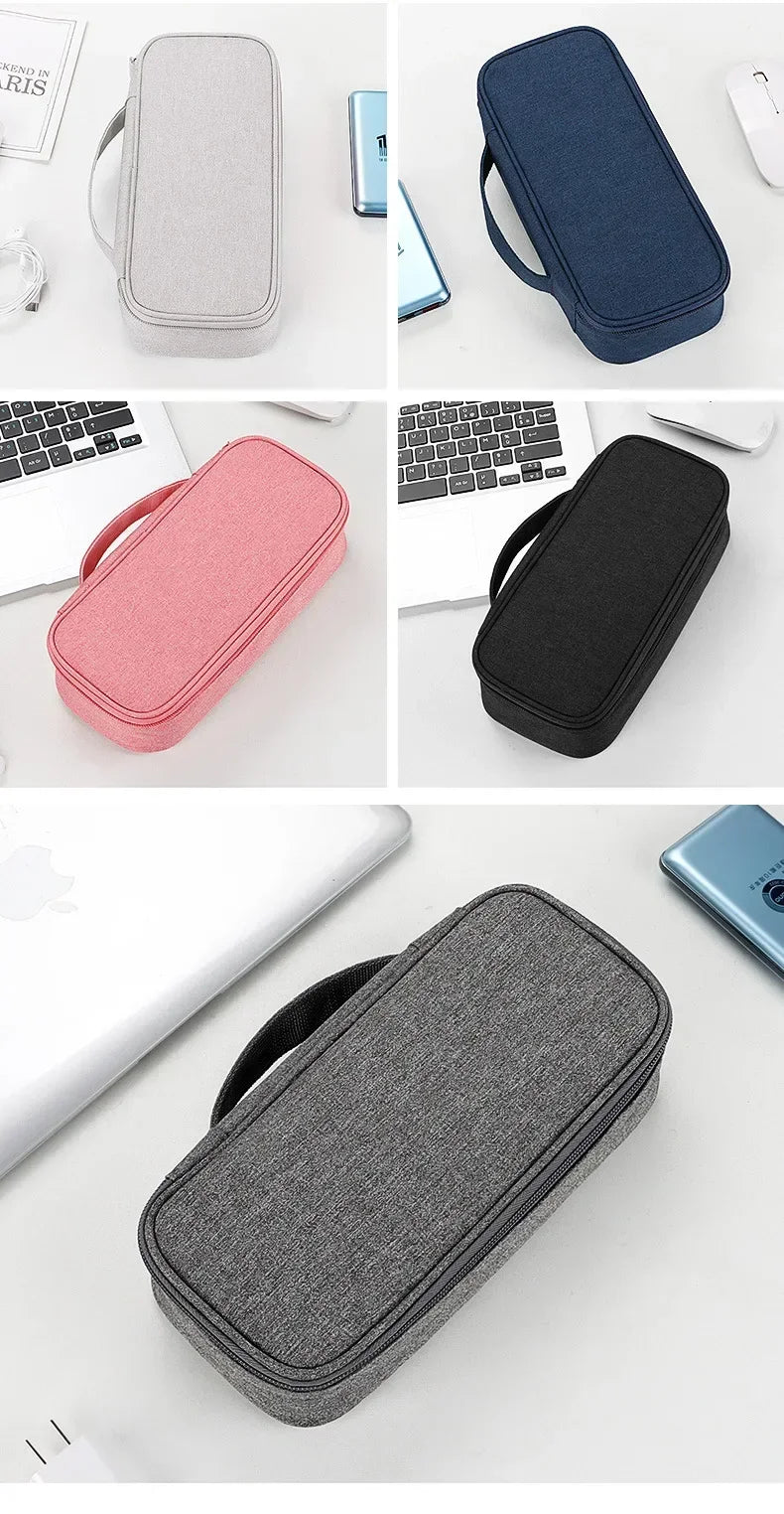 Travel Cable Organizer Bag Pouch Electronic Accessories Gadget Carry Case Portable Waterproof Storage Bag for Cable Cord