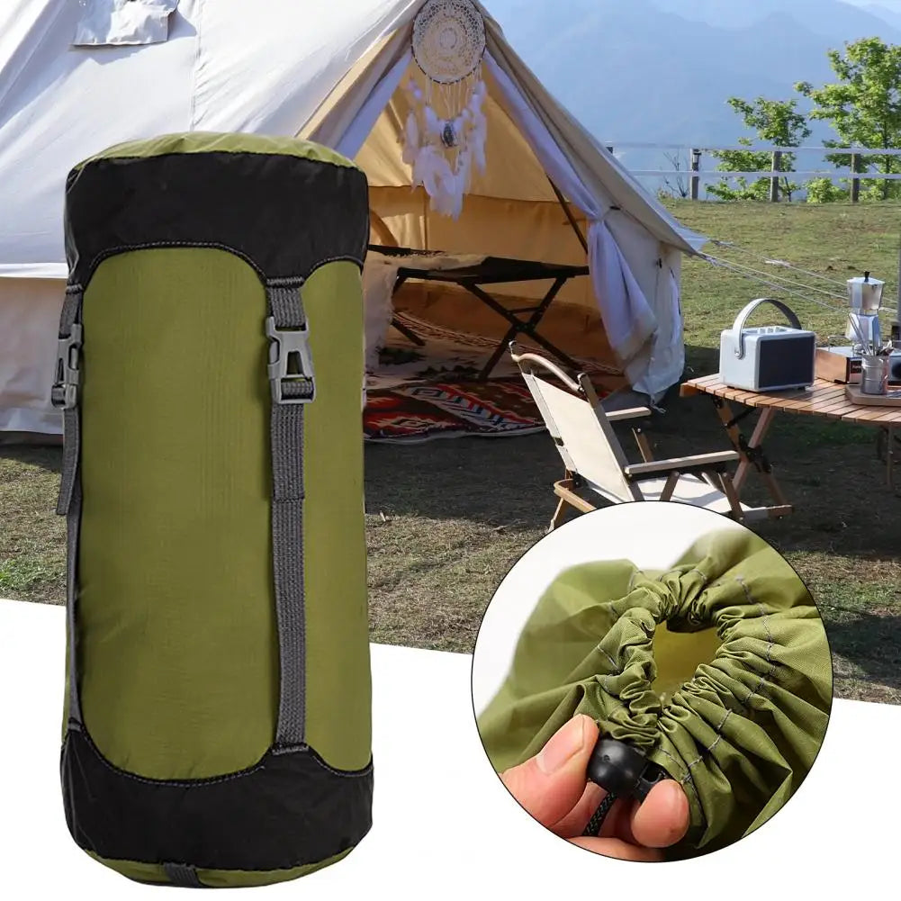 8/15/25/35L Sleeping Bag Compression Waterproof Adjustable Buckle Nylon Down Jacket Duvet Storage Stuff Bag