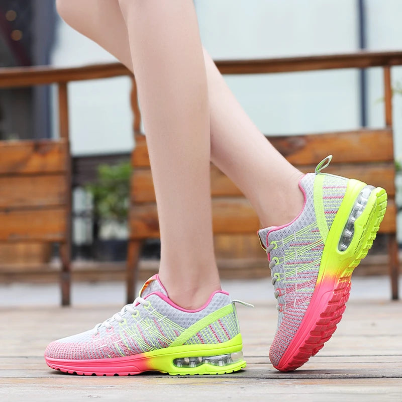 Women Sports Shoes Outdoor High Quality Running Shoes Breathable Athletics Casual Sneaker Ladies Non-slip Sport Walking Shoes