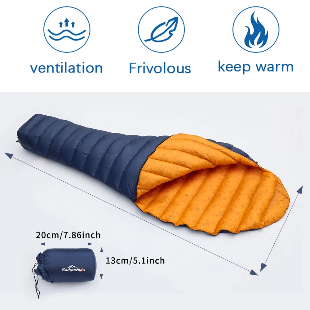 Kamperbox Ultralight Down Sleeping Bag Camping Outdoor Camping Sleeping Bag Down UL250