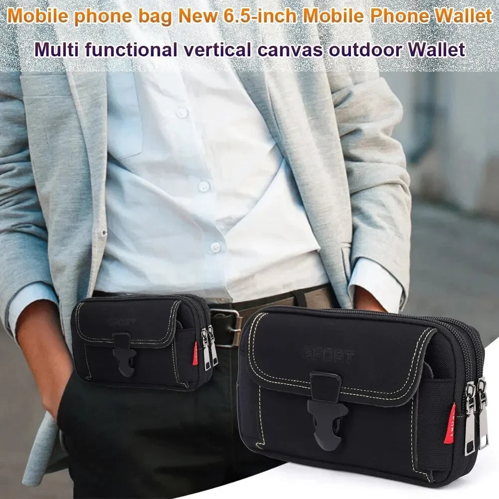 Unisex Belt Pouch Mobile Phone Bag for Men Phone Holster Bag Molle Waist Bag Pack Small Tactical Duty Belt Backpack Card Holder