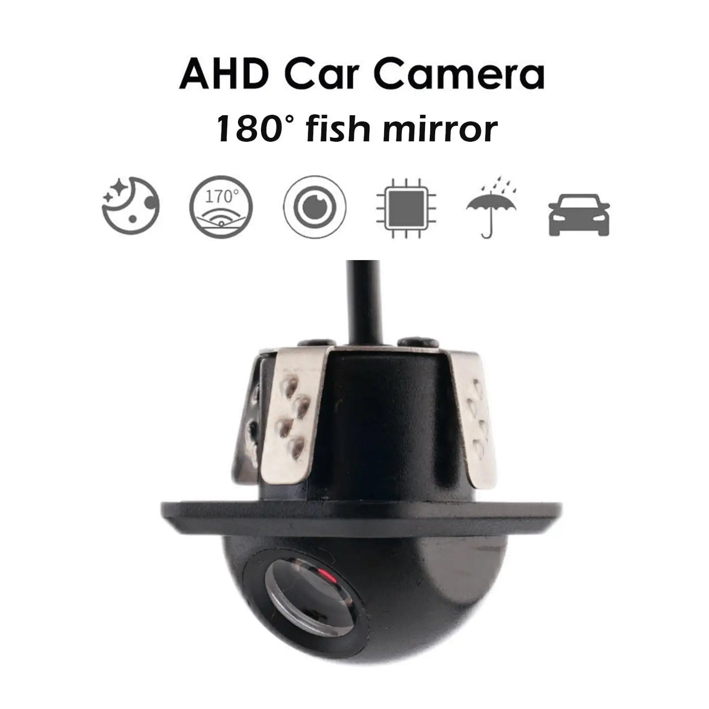 Car Rear View Camera Night Vision Reversing Auto Parking Monitor CCD Waterproof HD Video Fish Eye Lens