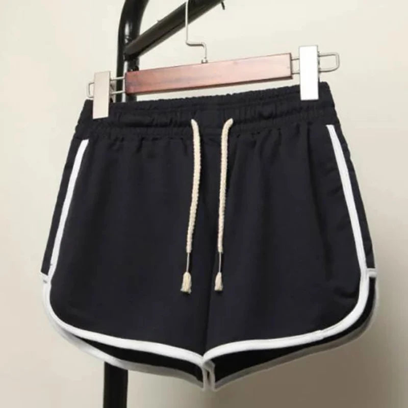 Sports Shorts Three-Quarter Pants Women Summer Loose Large Size High Waist Running Wide Leg Pants