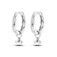 Bulbusbow 925 Sterling Silver Flower Dream Catcher Hoop Earrings for Women