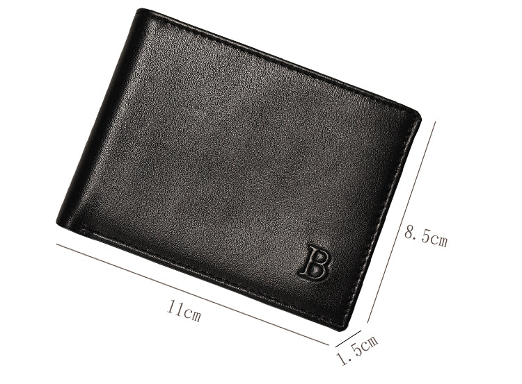 Cow Leather Men Wallets with Coin Pocket Vintage Male Purse RFID Blocking Genuine Leather Men Wallet with Card Holders