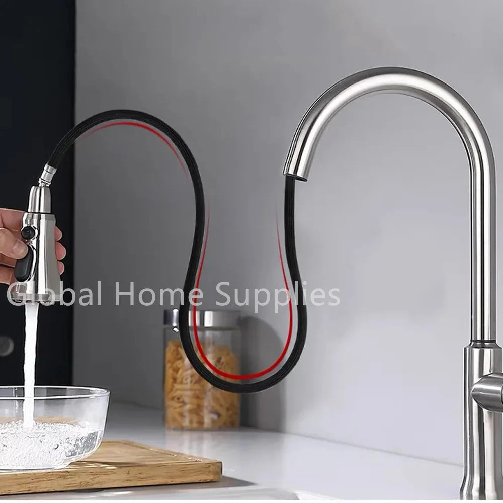 Bathroom Tap Faucet Pull Out Spray Shower Head Setting Kitchen Spare Replacement Tap Sprayer Black Head Sprinkler Kitchen Parts