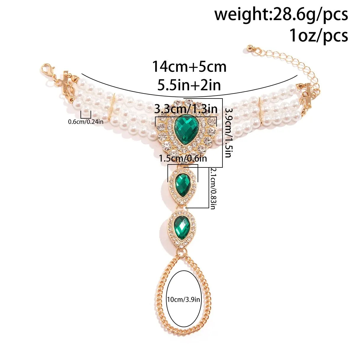 2Pcs Elegant Multilayer Imitation Pearl Chain Necklace Bracelet for Women Luxury Bridal Rhinestone Jewelry Set Wed Accessories