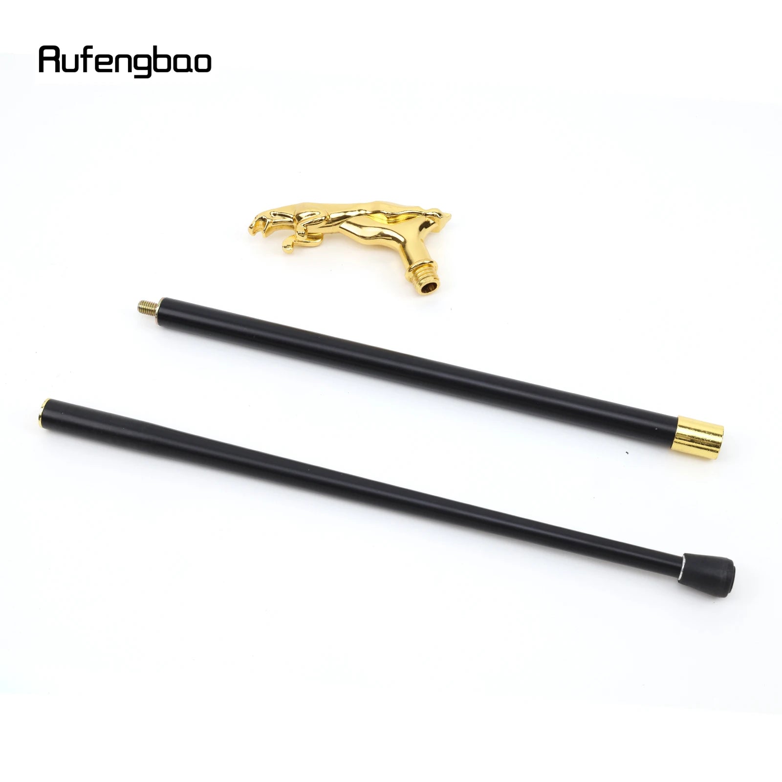 Gold Luxury Leopard Handle Fashion Walking Stick for Party Decorative Walking Cane Elegant Crosier Knob Walking Stick 93cm