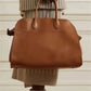 Cowhide Retro Bag,Large-capacity Tote Bag, Leather Versatile Commuter Shoulder Handbag,Women's Boston Bag for Storage