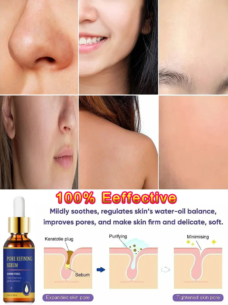 Removing Large Pores Pore Shrinking Serum Face Tightening Repairing Facial Pore Minimizing Moisturizing Skin Care Product