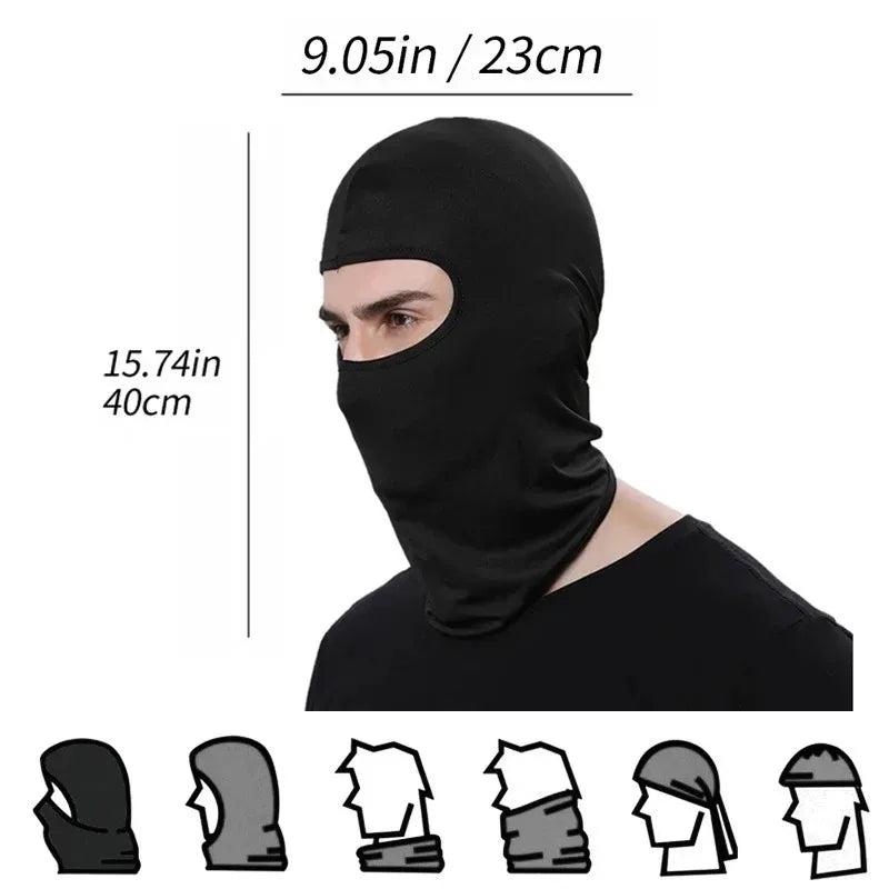 Summer Cycling Hood Cap for Men Balaclava Mask Full Face Motorcycle Bicycle Helmet Hat Bandana Breathable Face Shield Biker Mask