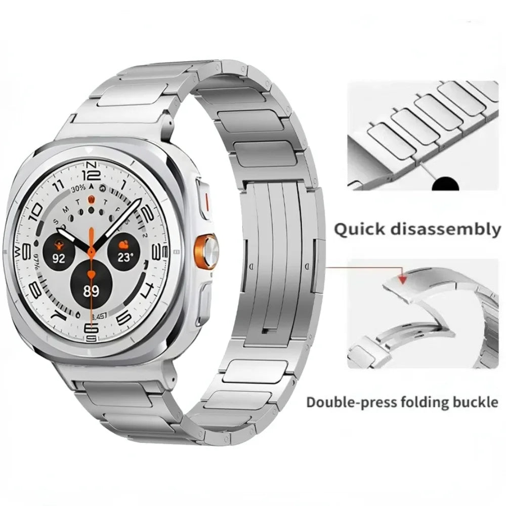 Titanium Strap For Samsung Galaxy Watch Ultra 47mm Metal Stainless steel Bracelet Watchband For Galaxy Watch 7 47mm Ultra Belt