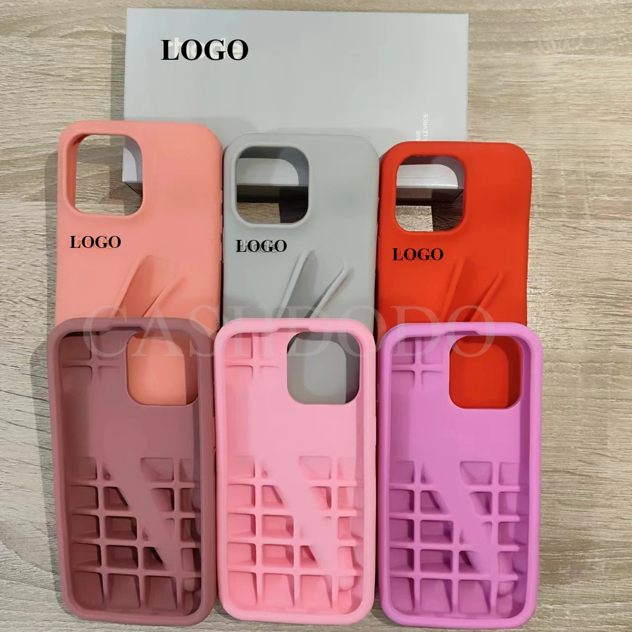 Design Lip Gloss Lipstick Lip Balm 3D Make-Up Silicone Phone Case for IPhone 12 13 14 15 Pro Max Lipgloss Holder Cover Wholesale