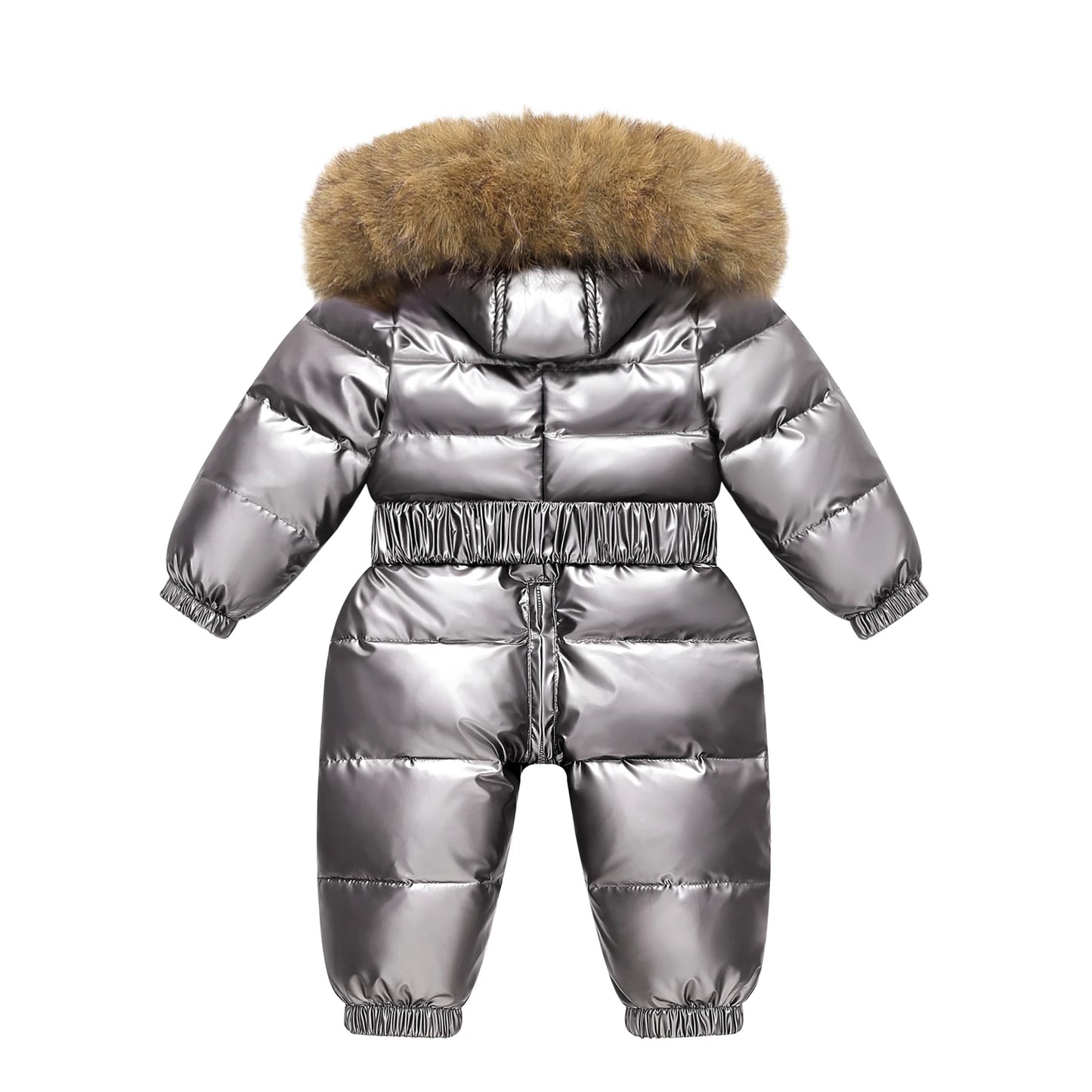 Winter Ski Suit Baby Jumpsuit Boy Overalls Warm down jacket Kids toddler girl Clothes Children Clothing faux fur coat overcoat