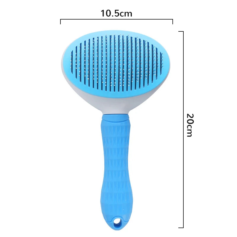 Pet Hair Removal Brush Dog Hair Comb Stainless Steel Automatic Hair Fading Cat Comb Pet Cleaning Grooming Supplies