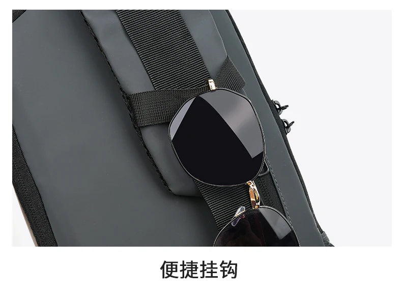 Fashion Men's Chest Bag Waist Packs High Quality Oxford Crossbody Bag Chest Pack Anti-theft Design Men's Handbag Shoulder Bag