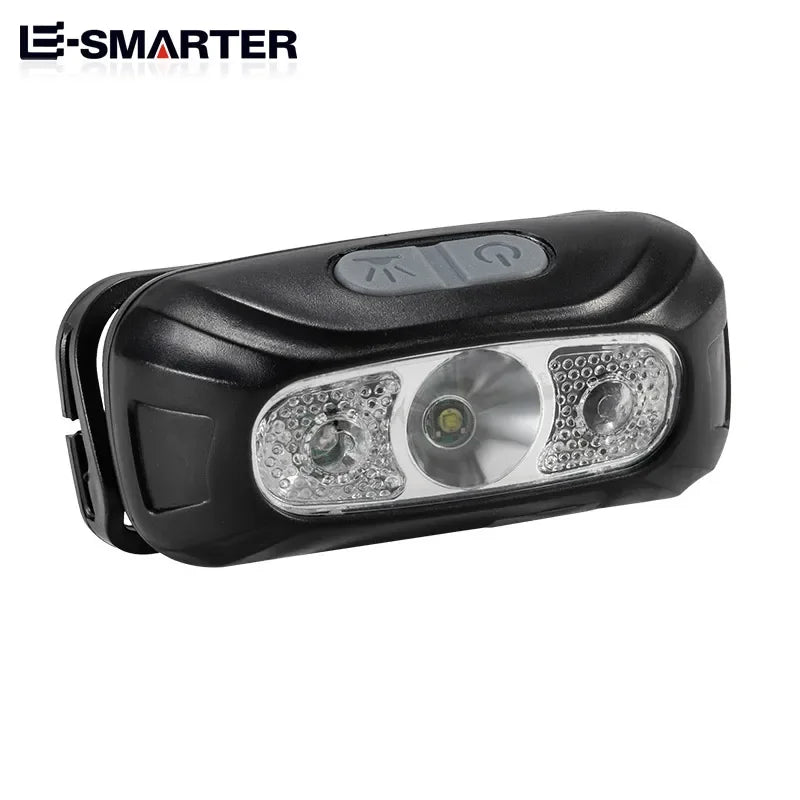 Mini Rechargeable Powerful Sensor Headlamp Fishing Camping USB Head Flashlight COB LED Head Light Torch Headlights Front Lantern