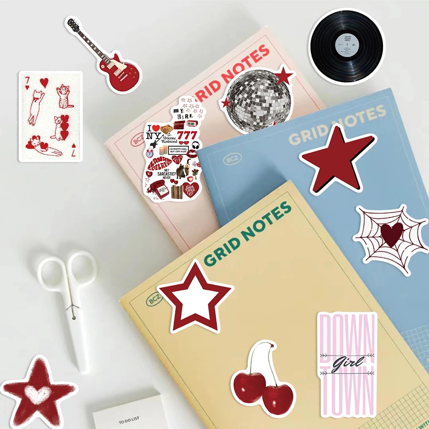 50pcs Downtown Girls Aesthetic Y2K Graffiti Stickers DIY Phone Guitar Laptop Notebook Suitcase Cup Waterproof Sticker Kids Toys