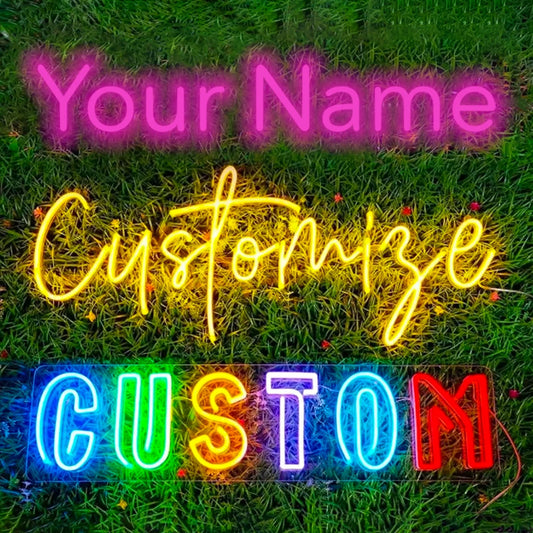 Custom Neon Signs Name Neon Sign Led Dimmable Neon Light For Wedding Party Home Wall Decor Customized Gifts Shop Sign USB