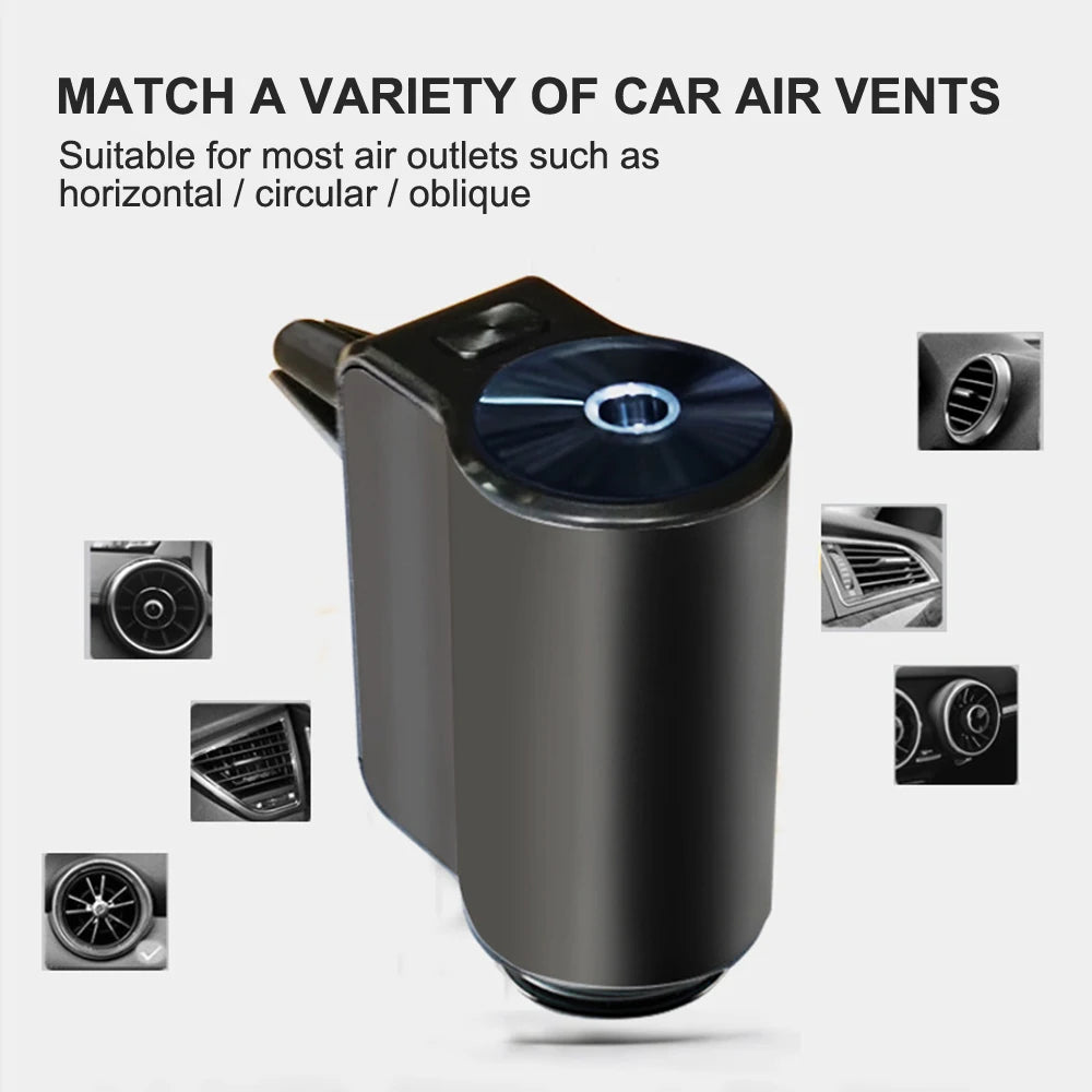 Auto Electric Air Diffuser Aroma Car Air Vent Humidifier Mist Aromatherapy Car Air Freshener Perfume Fragrance Car Accessories