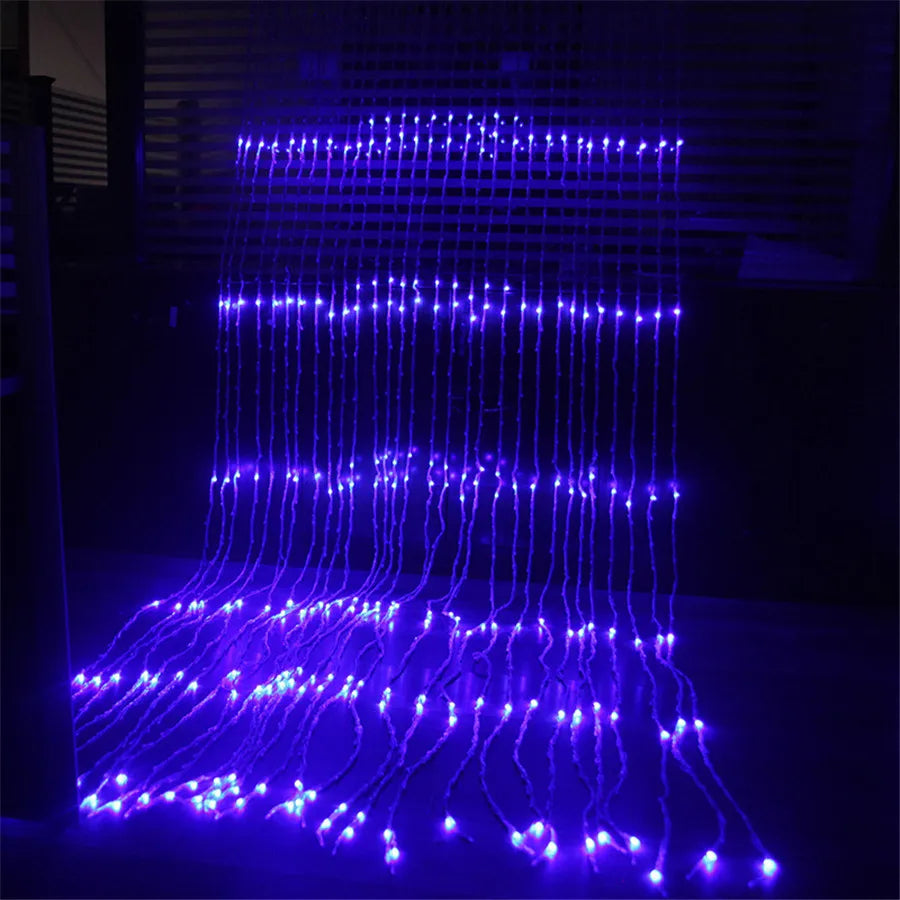 Waterfall Meteor Shower Rain String Light Christmas Led Festoon 2/3/6M led Holiday Decorative Lights For Home Garland Curtain