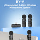 BOYA BY-V Wireless Lavalier Lapel Microphone for iPhone Android SmartPhone PC Computer USB-C Devices Youtube Recording Streaming