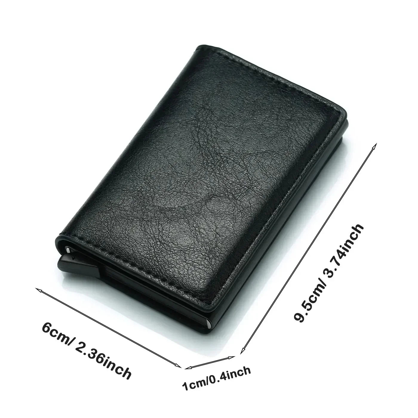 Men Smart Wallet Credit Bank Card Holder Fashion Purse Aluminum Alloy Business Casual Mini Wallet Brand Purse