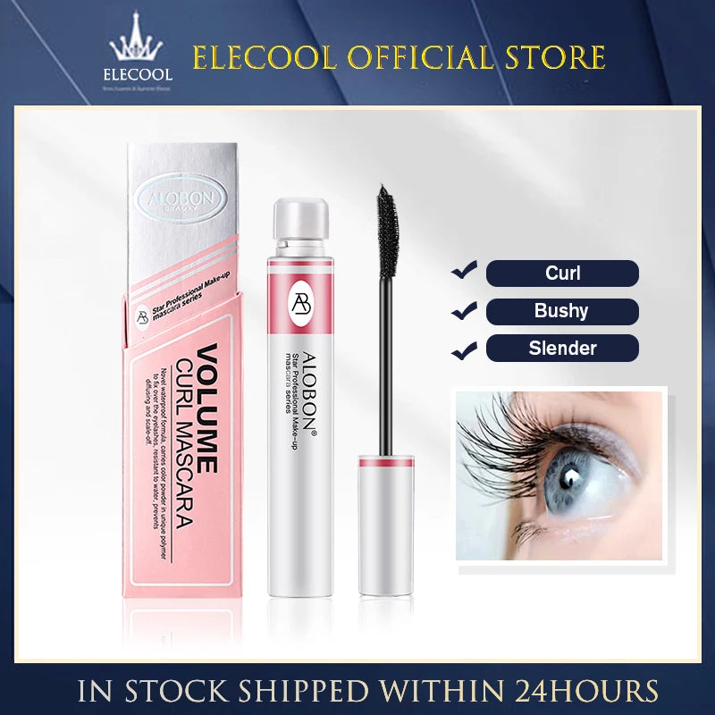 Water-resistant Waterproof Mascara Long-lasting Wear No Smudging Mascara Smudge-proof Waterproof Mascara Fiber Lashes Clump-free