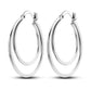 Bulbusbow 925 Sterling Silver Flower Dream Catcher Hoop Earrings for Women