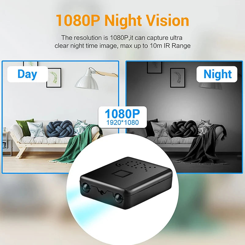 Xiaomi 1080p Full HD Mini Camera WiFi 5G Night Vision Home Security Micro Camcorder Audio Video Recorder with Motion Detection