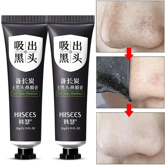 Blackhead Remover Mask Facial Shrink Pores Acne Black Head Removal Cream Nose Cleansing Black Peel Off Masks Gel Skin Care 20g