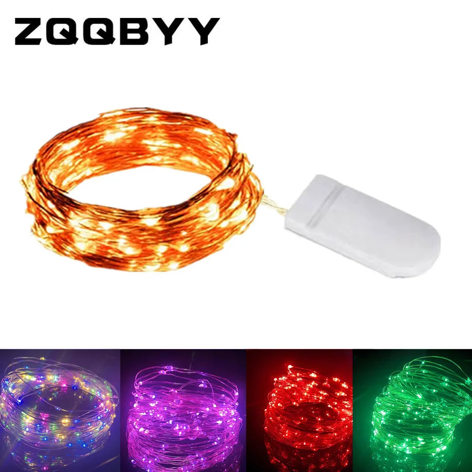 1M 2M 3M 5M LED Fairy Light Copper Wire String Light Night lamp Mini Christmas Garland Light Waterproof for Wedding Xmas Party