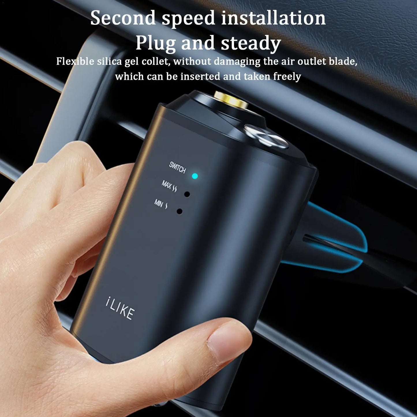 Electric Auto Air Diffuser Aroma Car Air Vent Humidifier Mist Essence Oil Aromatherapy Car Air Freshener Perfume Fragrance