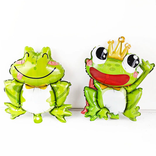 10pcs Green Frog Foil Balloon Cartoon Animal Balloon Horse Cow Balloon Mini Duck Balloon Kids Birthday Baby Shower Decor Supplie