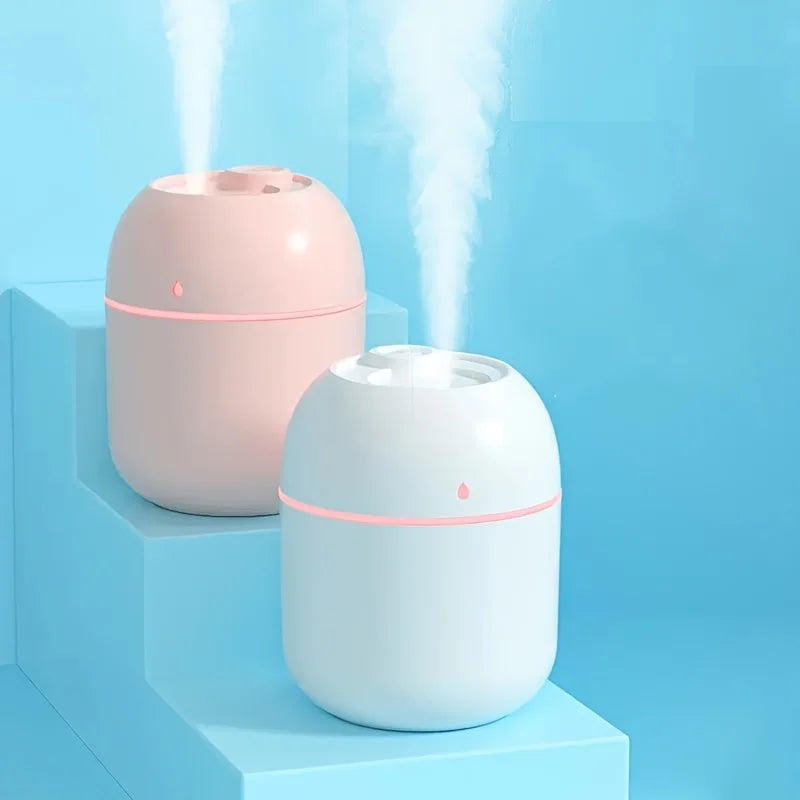 Portable 220ml H2o Mini Cup Sprayer Mist humidifier Double Wet Aroma Essential Oil Diffuser Car usb air humidifier