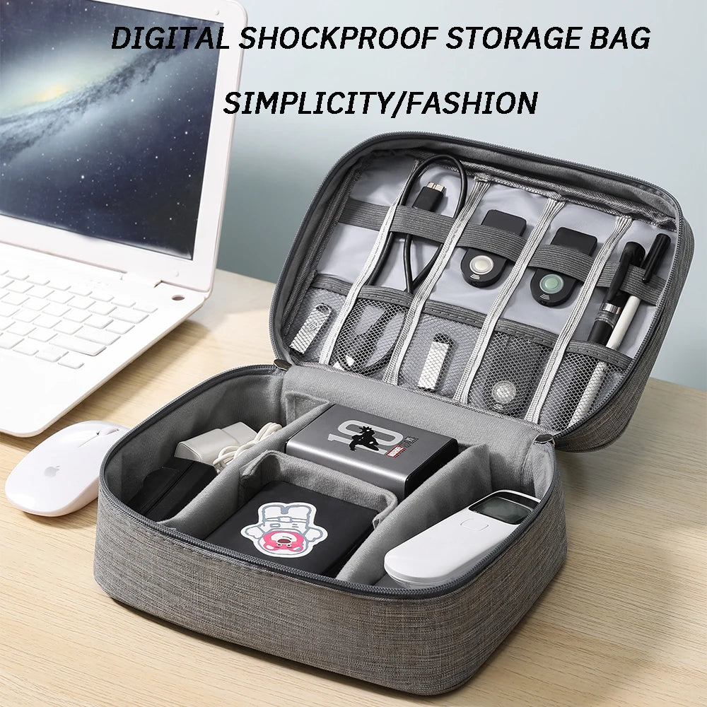 1PC Storage Bag Waterproof Breathable Wear Resistant Antitheft Cationic Portable Waterproof Digital Bag