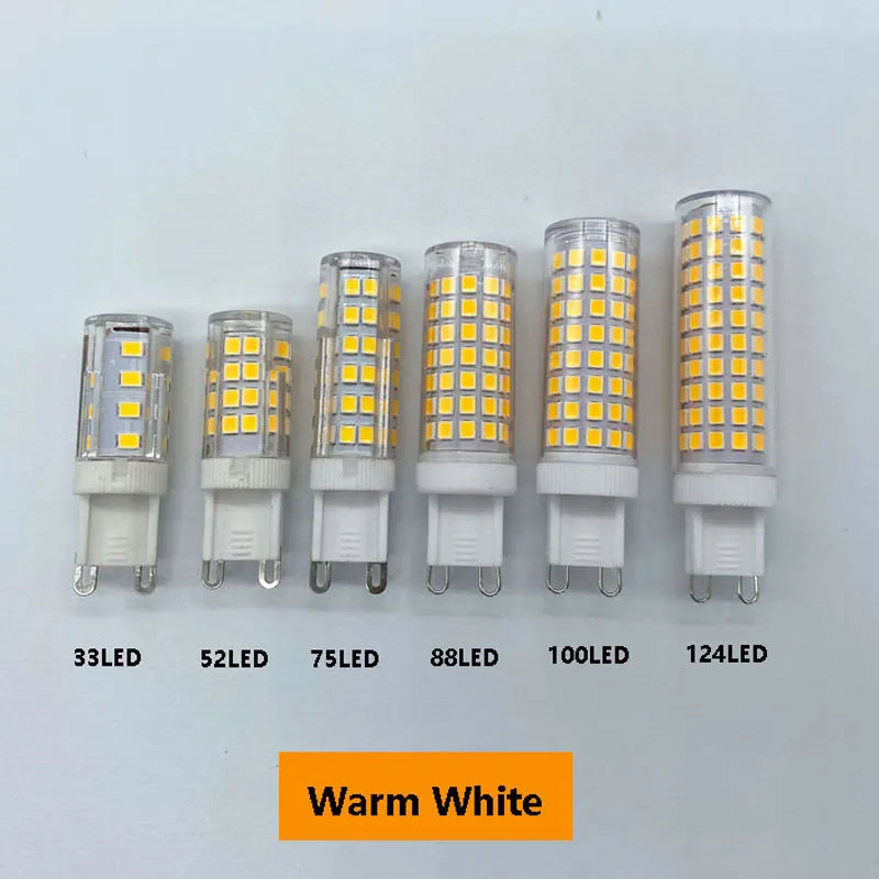 G9 led 9W 12W 15W 20W AC110V 220V   led lamp  SMD 2835 LED g9 cold /warm/natural light  Replace 30/40W halogen lamp light